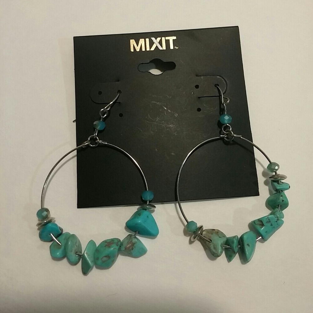 Mixit Turquoise Earrings